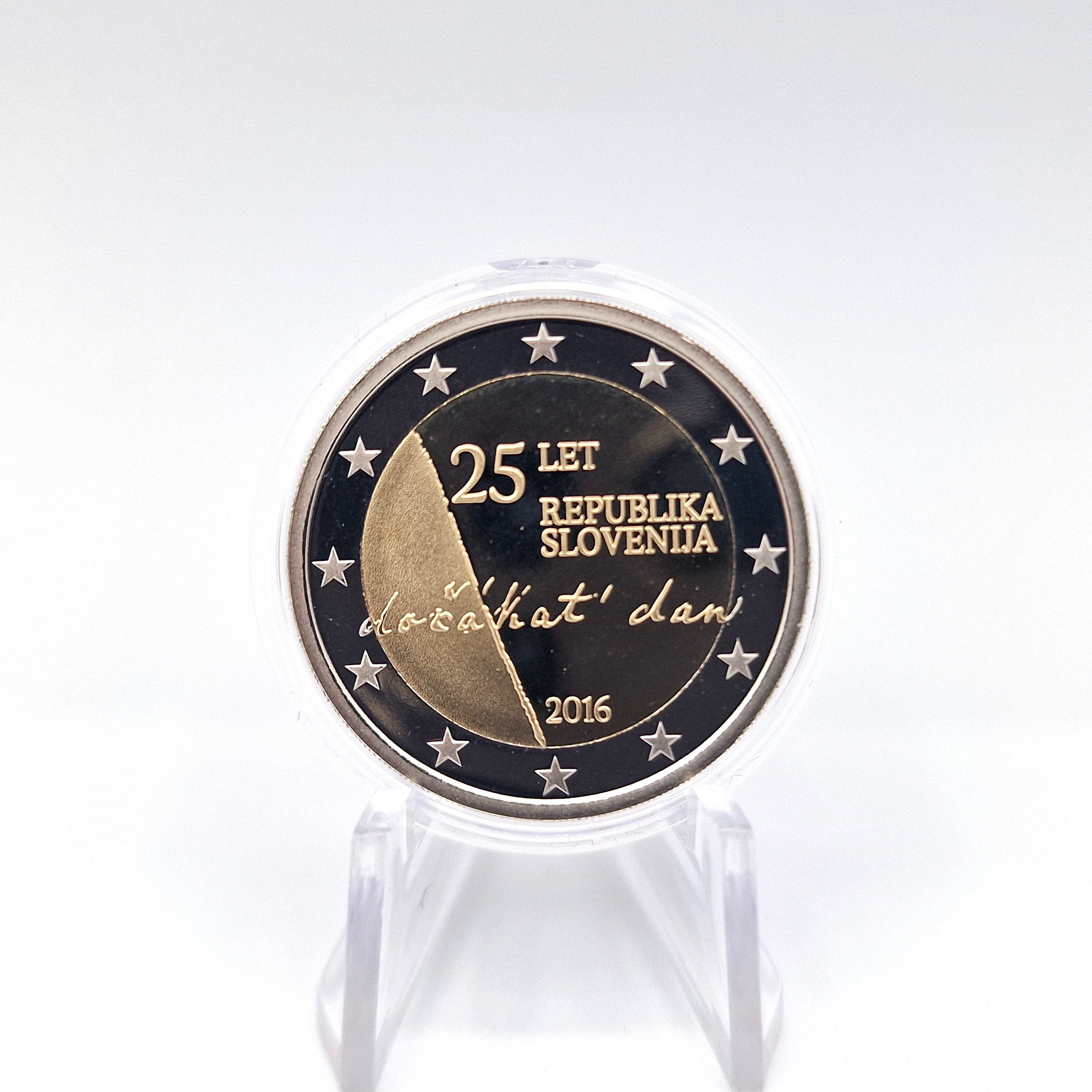 2016 25 years of Independence - 2€ Slovenia Proof